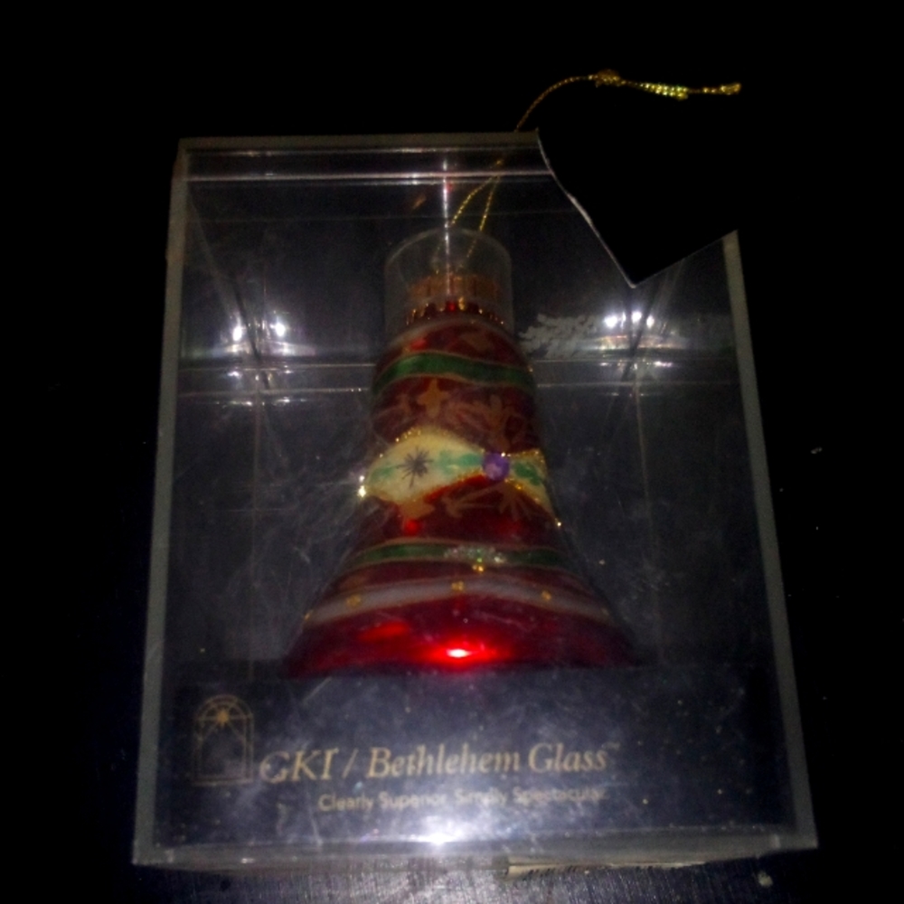 Vintage Bethlehem Glass Ornament
